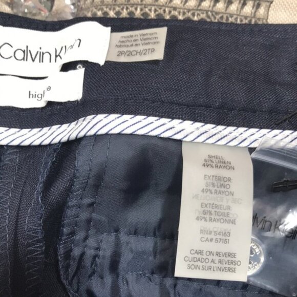 Calvin Klein Petite Button-Back Pants - Picture 4 of 6